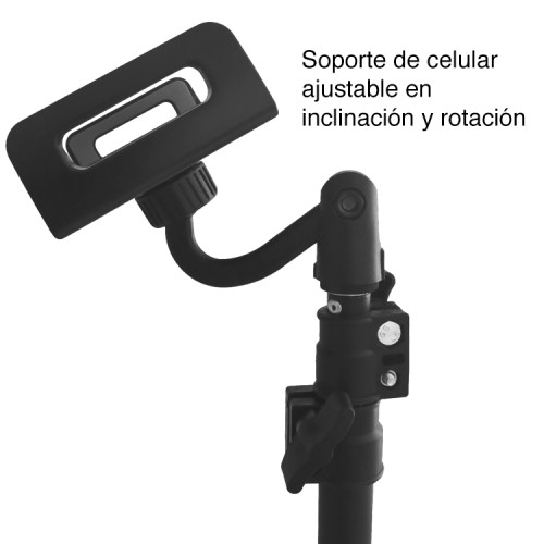 Trípode para celular y tablets hasta 200 cms