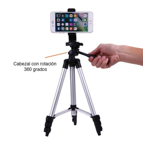 Trípode para celular y cámara ajustable 4 niveles