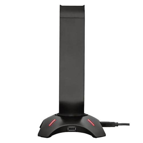 Soporte audífonos para escritorio luz RGB y Hub USB