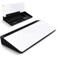 Pizarra de vidrio Escritorio con organizador 40 x 13 cms