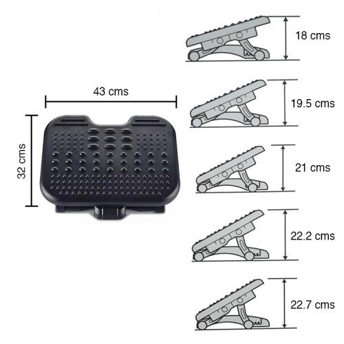 Reposa Pies Oficina Escritorio Pc Ergonomico Regulable