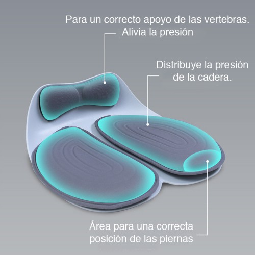 Cojín lumbar ortopédico asiento ergonómico 