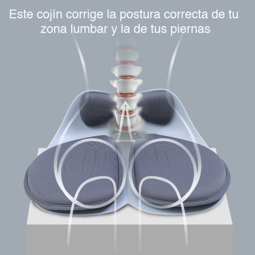 Cojín lumbar ortopédico asiento ergonómico 