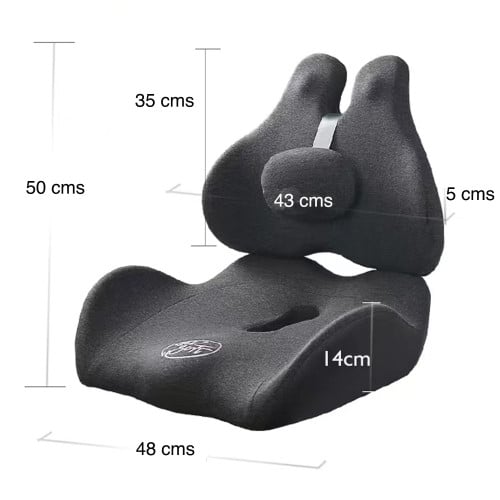 Cojín y Respaldo Lumbar para coxis silla y automóvil Cojín y Respaldo Lumbar para coxis silla y automóvil