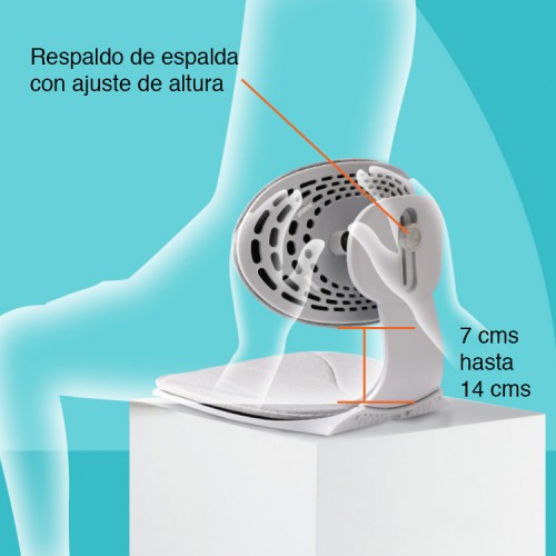 Respaldo soporte lumbar corrector postura silla