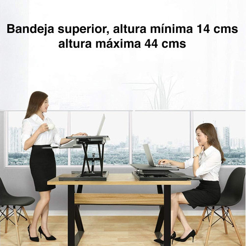 Convertidor escritorio de pie elevador altura ajustable Convertidor escritorio de pie elevador altura ajustable