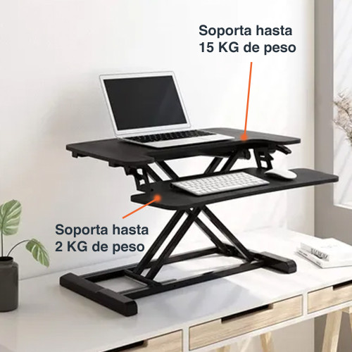 Convertidor escritorio de pie elevador altura ajustable Convertidor escritorio de pie elevador altura ajustable