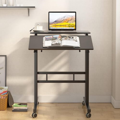 Escritorio convertible en mesa altura ajustable móvil