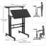 Escritorio convertible en mesa altura ajustable móvil