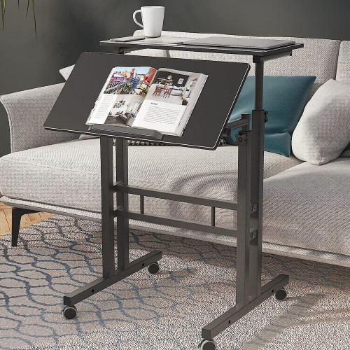 Escritorio convertible en mesa altura ajustable móvil