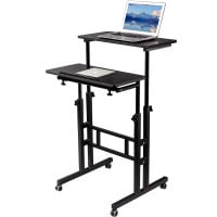 Escritorio convertible en mesa altura ajustable móvil