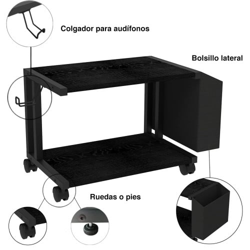 Mueble para impresora mesa con ruedas Mueble para impresora mesa con ruedas