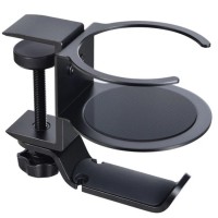Soporte colgador audífonos y porta vasos escritorio