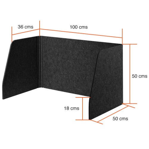 Separador de escritorio panel plegable portátil