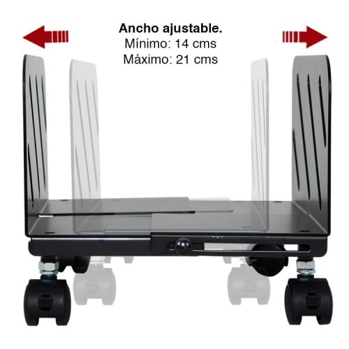 Porta CPU base con ruedas y frenos NW-CPB