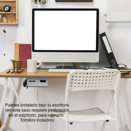 Soporte porta CPU Consola Disco Duro ancho ajustable