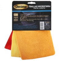 Paños microfibra limpieza 3 unidades 40 x 40 cms
