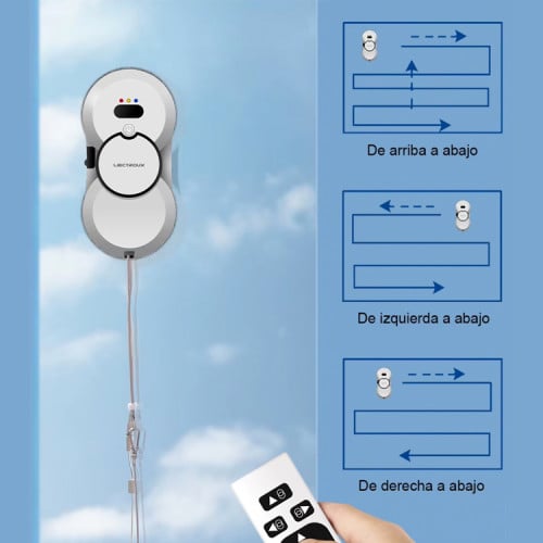 Robot limpiador de vidrios con pulverizador Liectroux Robot limpiador de vidrios con pulverizador Liectroux
