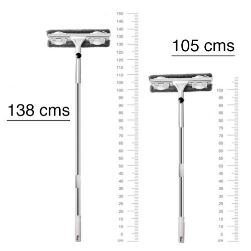 Limpia Vidrios Extensible Telescópico hasta 138 cms