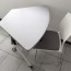 Moderna Mesa Reuniones modular circular 6 sillas plegable