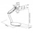 Soporte Monitor brazo articulado sobremesa escritorio 13" a 27" 