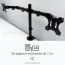 Soporte doble monitor 32 pulgadas escritorio