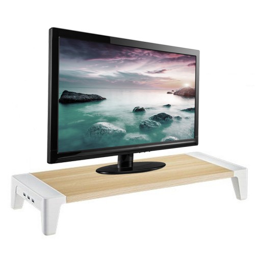 Soporte Base Monitor Escritorio con USB MVSTB145