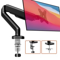 Soporte Monitor brazo articulado escritorio 13" a 27" prensa