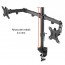 Soporte Doble Monitor Escritorio altura ajustable 13 a 27