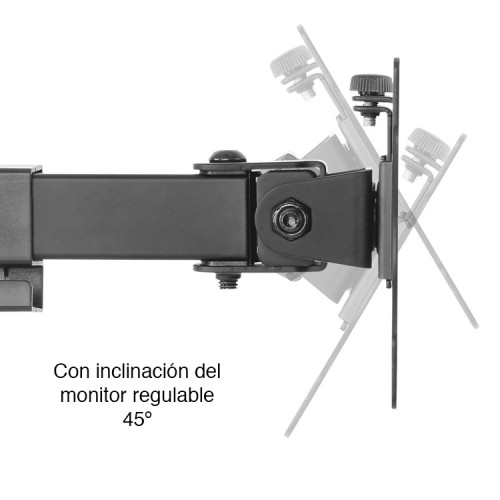 Soporte Doble Monitor Escritorio altura ajustable 13 a 27