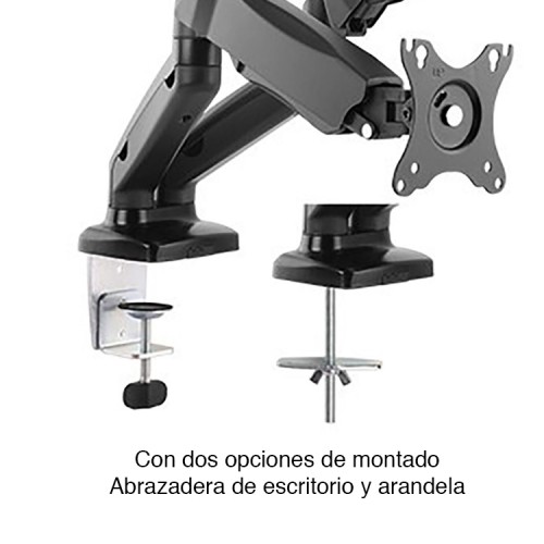 Soporte Doble Monitor brazo articulado escritorio "13 a 27"