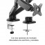Soporte Doble Monitor brazo articulado escritorio "13 a 27"