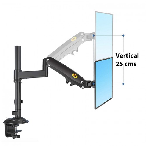 Soporte Doble Monitor Vertical y Horizontal articulado H180