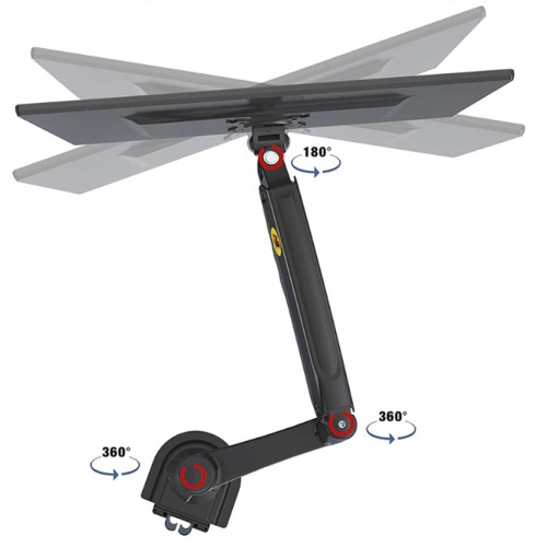 Soporte Doble Monitor Vertical y Horizontal articulado H180