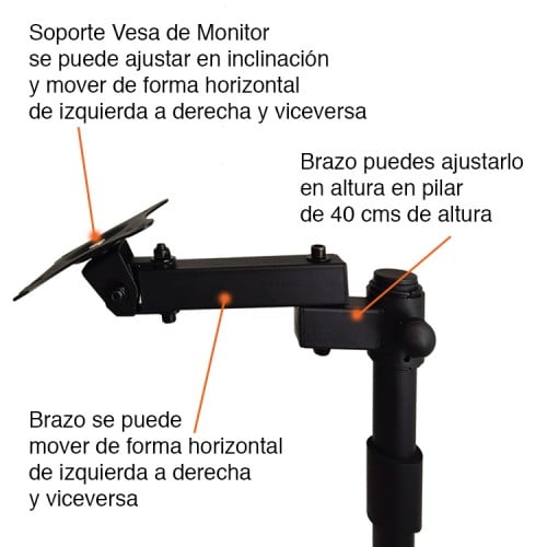 Brazo Soporte Monitor para escritorio 13 a 27 pulgadas