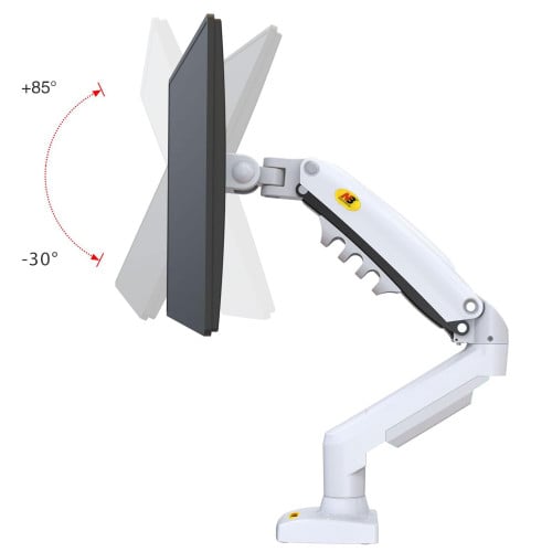 Soporte Monitor Blanco Articulado Giratorio Escritorio Soporte Monitor Blanco Articulado Giratorio Escritorio