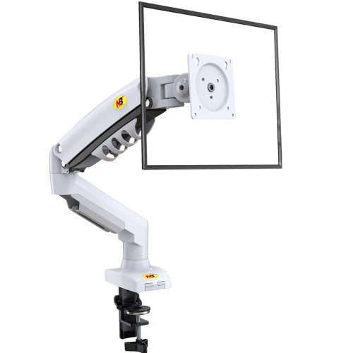 Soporte Monitor Blanco Articulado Giratorio Escritorio Soporte Monitor Blanco Articulado Giratorio Escritorio