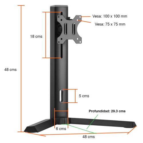 Soporte Monitor Escritorio 17 a 32 pulgadas