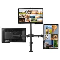 Soporte Triple Monitor escritorio 13 a 27 pulgadas
