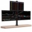 Soporte Triple Monitor escritorio 13 a 27 pulgadas