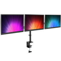 Soporte monitor triple alineacion horizontal