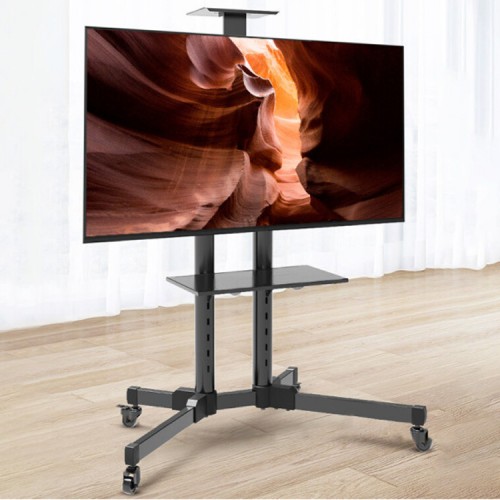 SOPORTE PARA TV TIPO PEDESTAL CON RUEDAS