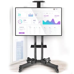 Soporte TV con ruedas Base Pedestal Móvil 70"