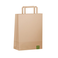 Bolsa papel kraft con manilla 30 x 22 cms