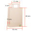 Bolsa papel kraft con manilla 48 x 36 cms