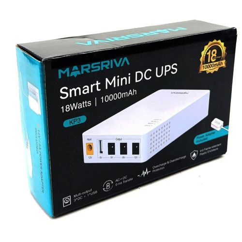 Mini UPS para router 5V / 9V / 12V 18W 1000mAh Mini UPS para router 5V / 9V / 12V 18W 1000mAh