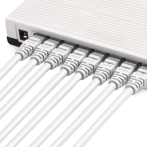 Cable de red 50 metros cat 6 Rj45 Lan blanco Cable de red 50 metros cat 6 Rj45 Lan blanco