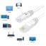 Cable de red 50 metros cat 6 Rj45 Lan blanco