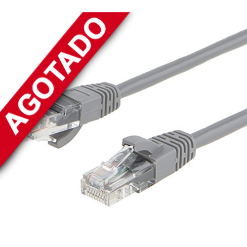 Cable de red 0.5 metros cat 6 Rj45 Lan Gris