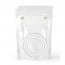 Cable de red 1 metro cat 6 Rj45 Lan Blanco
